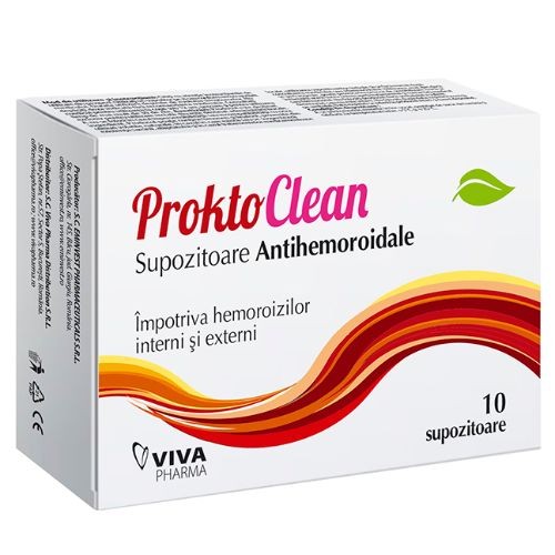 PROKTOCLEAN - Supozitoare antihemoroidale - VivaPharma